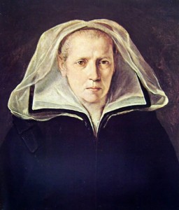 Ritratto della madre, cm. 64 x 55, Pinacoteca Nazionale di Bologna.